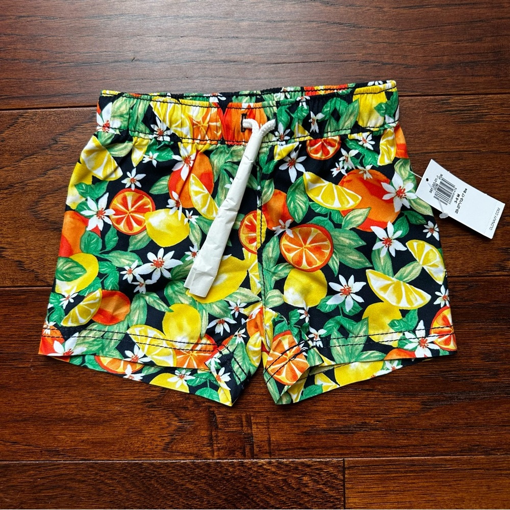 Set of TWO Old Navy Fruit Print Boys swim trunks - Picture 2 of 5